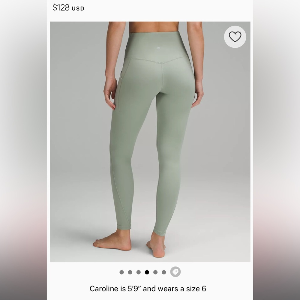 New without tags, sage green leggings